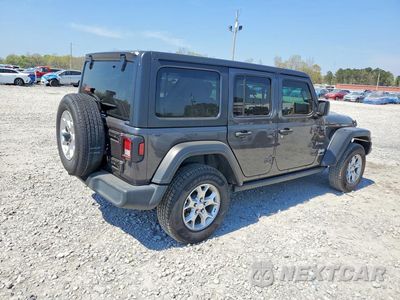 Trzecie zdjęcie samochodu z tyłu: 2021 JEEP WRANGLER UNLIMITED SPORT VIN:1C4HJXDN7MW757401 - miniatura