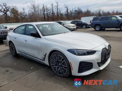 Czwarte zdjęcie samochodu z boku: 2025 BMW I4 XDRIVE 40 VIN:WBY43HD03SFU47731 - miniatura