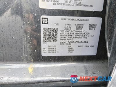 Zdjęcie 12 z 13 samochodu: 2022 CHEVROLET SILVERADO LTD K1500 LT-L VIN:1GCPYJEK1NZ141458 - miniatura