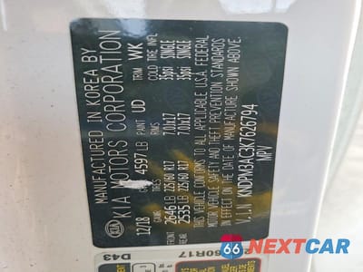 Zdjęcie 13 z 13 samochodu: 2019 KIA SPORTAGE LX VIN:KNDPM3AC3K7626794 - miniatura