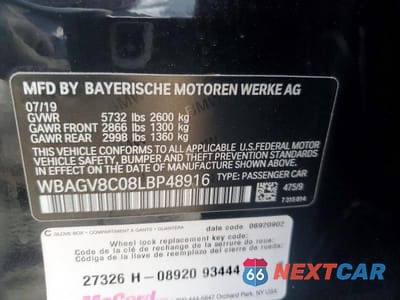Zdjęcie 13 z 13 samochodu: 2020 BMW M850XI VIN:WBAGV8C08LBP48916 - miniatura