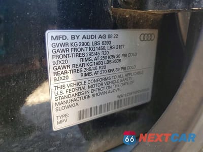 Zdjęcie 13 z 13 samochodu: 2023 AUDI Q7 PREMIUM PLUS AWD VIN:WA1LCBF70PD000565 - miniatura