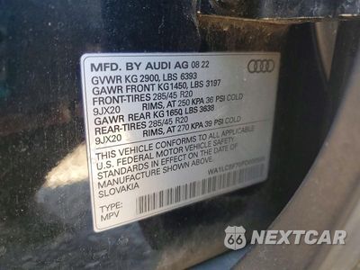 Zdjęcie 13 z 13 samochodu: 2023 AUDI Q7 PREMIUM PLUS AWD VIN:WA1LCBF70PD000565 - miniatura
