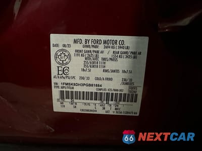 Zdjęcie 9 z 9 samochodu: 2023 FORD EXPLORER XLT VIN:1FMSK8DH3PGB81884 - miniatura