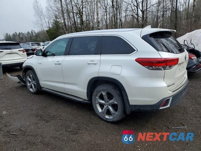 Drugie zdjęcie samochodu z przodu: 2018 TOYOTA HIGHLANDER HYBRID LIMITED VIN:5TDDGRFHXJS044908 - miniatura
