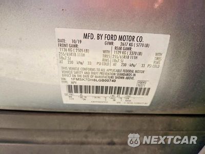 Zdjęcie 13 z 13 samochodu: 2020 FORD EXPLORER XLT VIN:1FMSK7DH8LGB00740 - miniatura