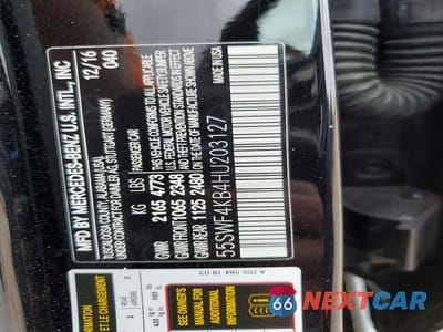 Zdjęcie 13 z 13 samochodu: 2017 MERCEDES-BENZ C 300 4MATIC VIN:55SWF4KB4HU203127 - miniatura
