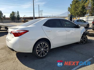 Trzecie zdjęcie samochodu z tyłu: 2015 TOYOTA COROLLA S PLUS VIN:5YFBURHE5FP215647 - miniatura