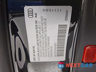 Zdjęcie 12 z 12 samochodu: 2022 AUDI A5 PREMIUM PLUS 40 VIN:WAUCBCF55NA030637 - miniatura
