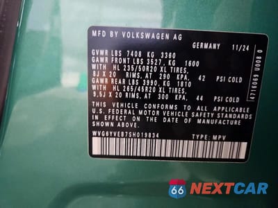 Zdjęcie 13 z 13 samochodu: 2025 VOLKSWAGEN ID BUZZ FIRST EDITION VIN:WVG6YVEB7SH019834 - miniatura