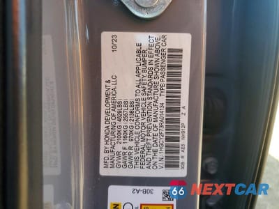 Zdjęcie 12 z 12 samochodu: 2024 HONDA ACCORD HYBRID SPORT-L VIN:1HGCY2F73RA014134 - miniatura