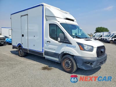 Czwarte zdjęcie samochodu z boku: 2020 FORD TRANSIT DELIVERY TRUCK VIN:1FDBW5Z84LKB07487 - miniatura