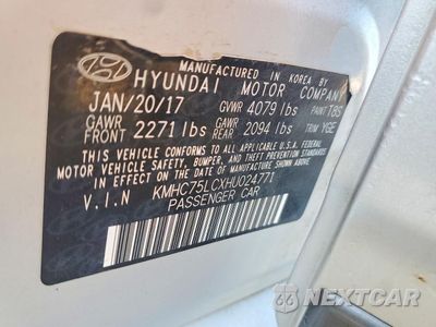 Zdjęcie 13 z 13 samochodu: 2017 HYUNDAI IONIQ HYBRID SEL VIN:KMHC75LCXHU024771 - miniatura