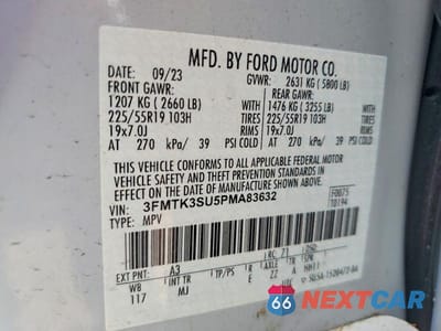 Zdjęcie 13 z 13 samochodu: 2023 FORD MUSTANG MACH-E PREMIUM VIN:3FMTK3SU5PMA83632 - miniatura