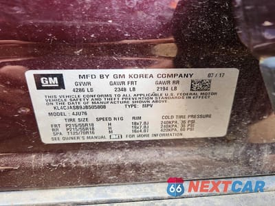 Zdjęcie 13 z 13 samochodu: 2018 BUICK ENCORE PREFERRED VIN:KL4CJASB9JB505808 - miniatura