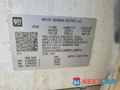 Zdjęcie 13 z 13 samochodu: 2024 CHEVROLET TAHOE K1500 LT VIN:1GNSKNKD3RR329470 - miniatura