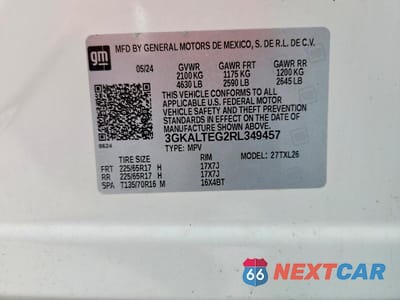 Zdjęcie 13 z 13 samochodu: 2024 GMC TERRAIN SLE VIN:3GKALTEG2RL349457 - miniatura