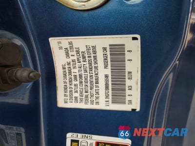 Zdjęcie 13 z 13 samochodu: 2011 HONDA CIVIC EX VIN:2HGFG1B88BH505489 - miniatura