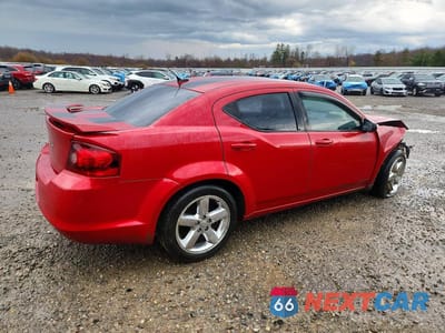 Trzecie zdjęcie samochodu z tyłu: 2013 DODGE AVENGER SE VIN:1C3CDZAG2DN771655 - miniatura