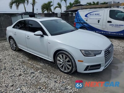 Czwarte zdjęcie samochodu z boku: 2018 AUDI A4 PREMIUM VIN:WAUKMAF4XJA068456 - miniatura