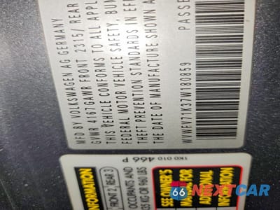 Zdjęcie 14 z 14 samochodu: 2007 VOLKSWAGEN NEW GTI FAHRENHEIT VIN:WVWFV71K37W180859 - miniatura