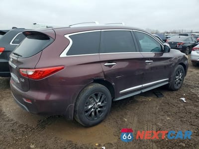 Trzecie zdjęcie samochodu z tyłu: 2013 INFINITI JX35 BASE VIN:5N1AL0MN2DC326660 - miniatura
