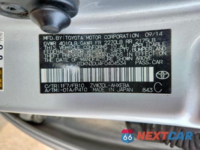 Zdjęcie 12 z 12 samochodu: 2015 TOYOTA PRIUS L VIN:JTDKN3DU4F0404534 - miniatura