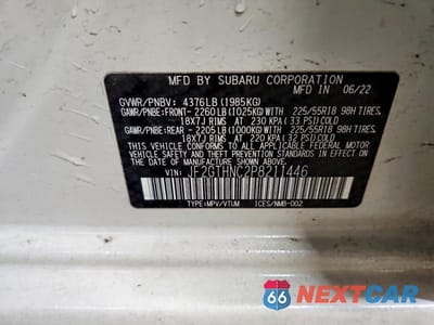 Zdjęcie 13 z 13 samochodu: 2023 SUBARU CROSSTREK LIMITED VIN:JF2GTHNC2P8211446 - miniatura