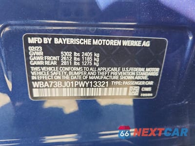 Zdjęcie 12 z 12 samochodu: 2023 BMW 540 XI VIN:WBA73BJ01PWY13321 - miniatura