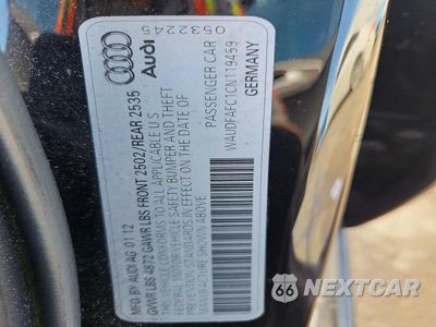 Zdjęcie 12 z 12 samochodu: 2012 AUDI A6 PREMIUM PLUS VIN:WAUDFAFC1CN119459 - miniatura