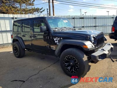 Czwarte zdjęcie samochodu z boku: 2020 JEEP WRANGLER UNLIMITED SPORT VIN:1C4HJXDN5LW147317 - miniatura