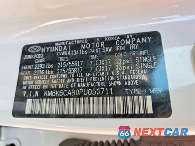 Zdjęcie 13 z 13 samochodu: 2023 HYUNDAI KONA SEL VIN:KM8K6CAB0PU053711 - miniatura