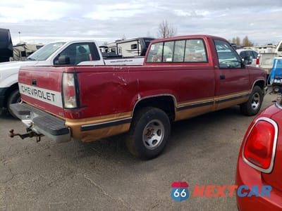 Trzecie zdjęcie samochodu z tyłu: 1990 CHEVROLET GMT-400 C1500 VIN:1GCDC14Z6LE256240 - miniatura