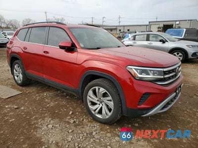 Czwarte zdjęcie samochodu z boku: 2021 VOLKSWAGEN ATLAS SE VIN:1V2KR2CA3MC502857 - miniatura