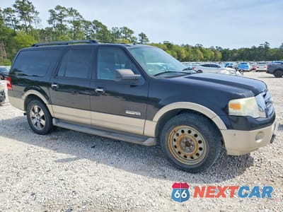 Czwarte zdjęcie samochodu z boku: 2007 FORD EXPEDITION EL EDDIE BAUER VIN:1FMFK17547LA80581 - miniatura