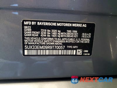 Zdjęcie 13 z 13 samochodu: 2024 BMW X7 M60I VIN:5UX33EM09R9T70057 - miniatura