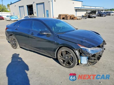Czwarte zdjęcie samochodu z boku: 2023 HYUNDAI ELANTRA N LINE VIN:KMHLR4AF6PU526242 - miniatura