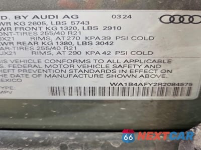 Zdjęcie 13 z 14 samochodu: 2024 AUDI SQ5 PREMIUM PLUS VIN:WA1B4AFY2R2084575 - miniatura