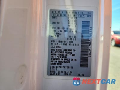 Zdjęcie 14 z 15 samochodu: 2015 CHEVROLET CITY EXPRESS LT DELIVERY VAN VIN:3N63M0ZN8FK726588 - miniatura