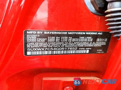 Zdjęcie 13 z 13 samochodu: 2016 BMW X3 XDRIVE35I VIN:5UXWX7C54G0R17652 - miniatura