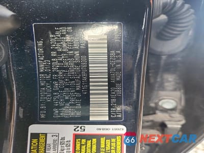 Zdjęcie 12 z 12 samochodu: 2023 TOYOTA CAMRY SE VIN:4T1G11AK8PU769300 - miniatura