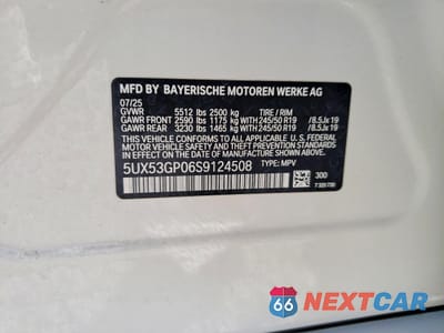 Zdjęcie 13 z 14 samochodu: 2025 BMW X3 30 XDRIVE VIN:5UX53GP06S9124508 - miniatura