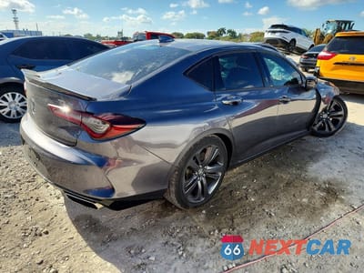 Trzecie zdjęcie samochodu z tyłu: 2022 ACURA TLX TECH A VIN:19UUB5F57NA002777 - miniatura