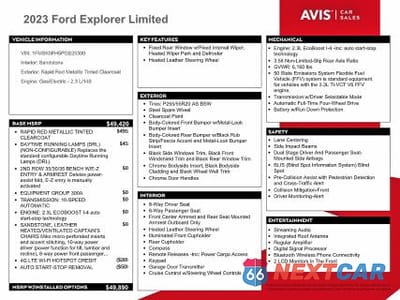 Zdjęcie 13 z 14 samochodu: 2023 FORD EXPLORER LIMITED *** PRIOR FLEET *** VIN:1FMSK8FH5PGB25300 - miniatura