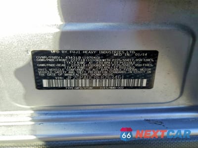 Zdjęcie 14 z 15 samochodu: 2014 SUBARU XV CROSSTREK 2.0 LIMITED VIN:JF2GPAGC8E8263461 - miniatura