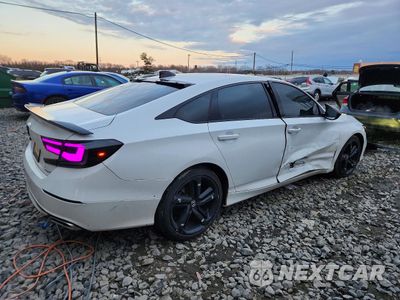 Trzecie zdjęcie samochodu z tyłu: 2022 HONDA ACCORD SPORT VIN:1HGCV1F32NA076151 - miniatura