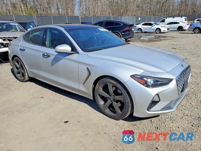Czwarte zdjęcie samochodu z boku: 2019 GENESIS G70 2.0T ADVANCED VIN:KMTG44LA3KU013112 - miniatura