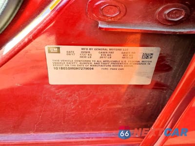 Zdjęcie 12 z 12 samochodu: 2017 CHEVROLET CRUZE LT VIN:1G1BE5SM0H7279694 - miniatura