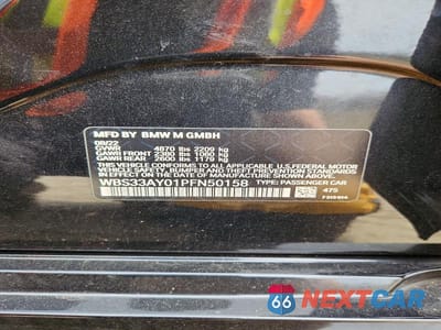 Zdjęcie 12 z 12 samochodu: 2023 BMW M3 COMPETITION VIN:WBS33AY01PFN50158 - miniatura