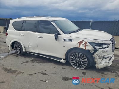 Czwarte zdjęcie samochodu z boku: 2019 INFINITI QX80 LUXE VIN:JN8AZ2NE0K9227010 - miniatura